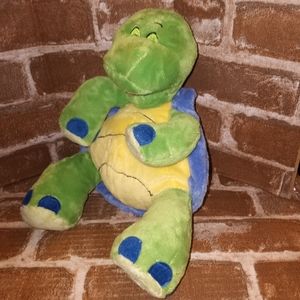 Luv N Care Tickle Toes Turtle Plush 10" Green Stuffed Animal Toy Giggles Laughs